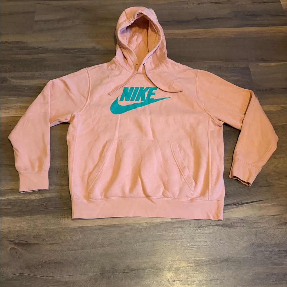 Large Nike Peach Hoodie Pink/Blue